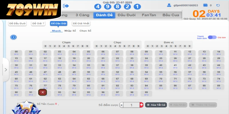Giao diện đặt cược dễ dàng, kết quả minh bạch 100% Giao diện đặt cược dễ dàng, kết quả minh bạch 100%