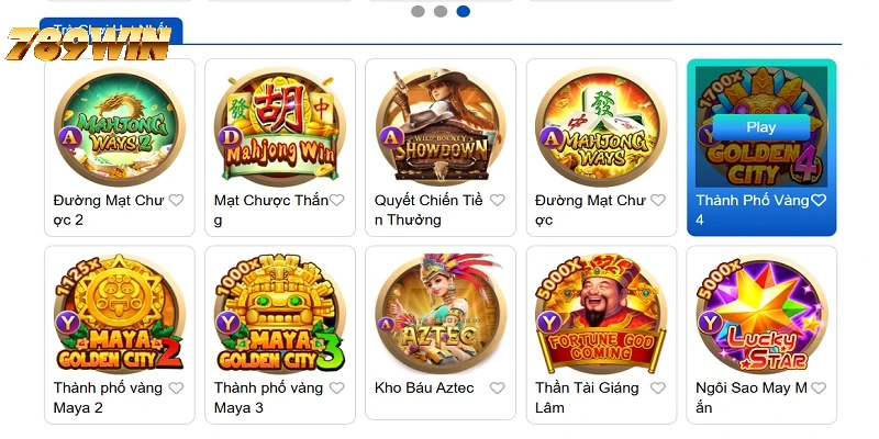 Quay hũ online 789WIN : Thế giới slot đa dạng, lôi cuốn