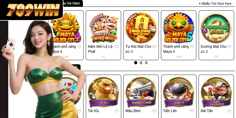 Tha hồ đánh bài rút tiền mặt 789WIN với gần 100 tựa game Tha hồ đánh bài rút tiền mặt 789WIN với gần 100 tựa game
