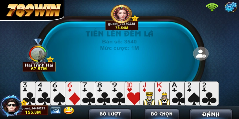 Tiến Lên Đếm Lá 789WIN đồ họa sắc nét, càng chơi càng mê