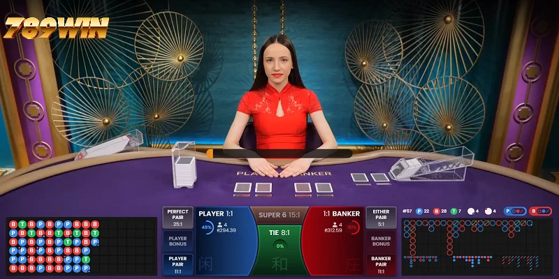 Trải nghiệm đặt cược thú vị với Baccarat live 789WIN