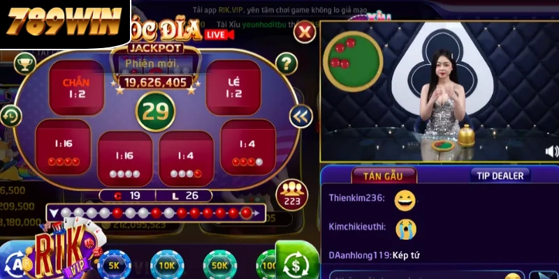 Xóc đĩa live RIK được tích hợp tại 789WIN